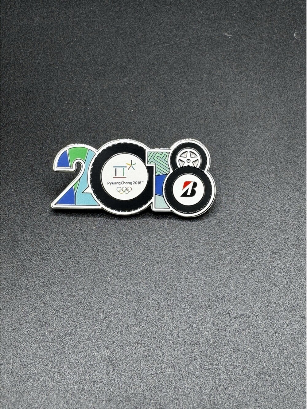 2018 PyeongChang Winter Olympics Bridgestone Sponsor Pin Korea Olympic Games